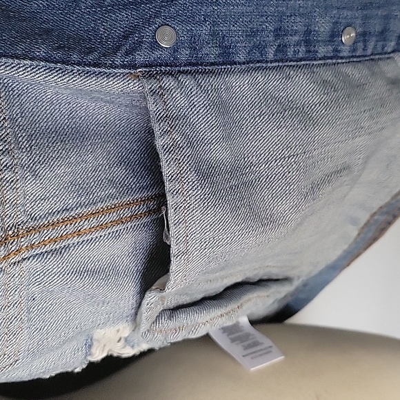 Hidden Jeans Embroidered Oversized Jean Jacket SZ XS - Picture 7 of 10